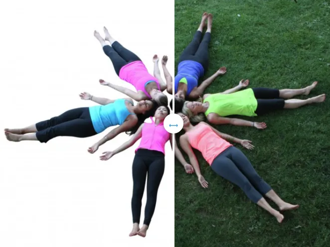 Architecture image manipulation before and after